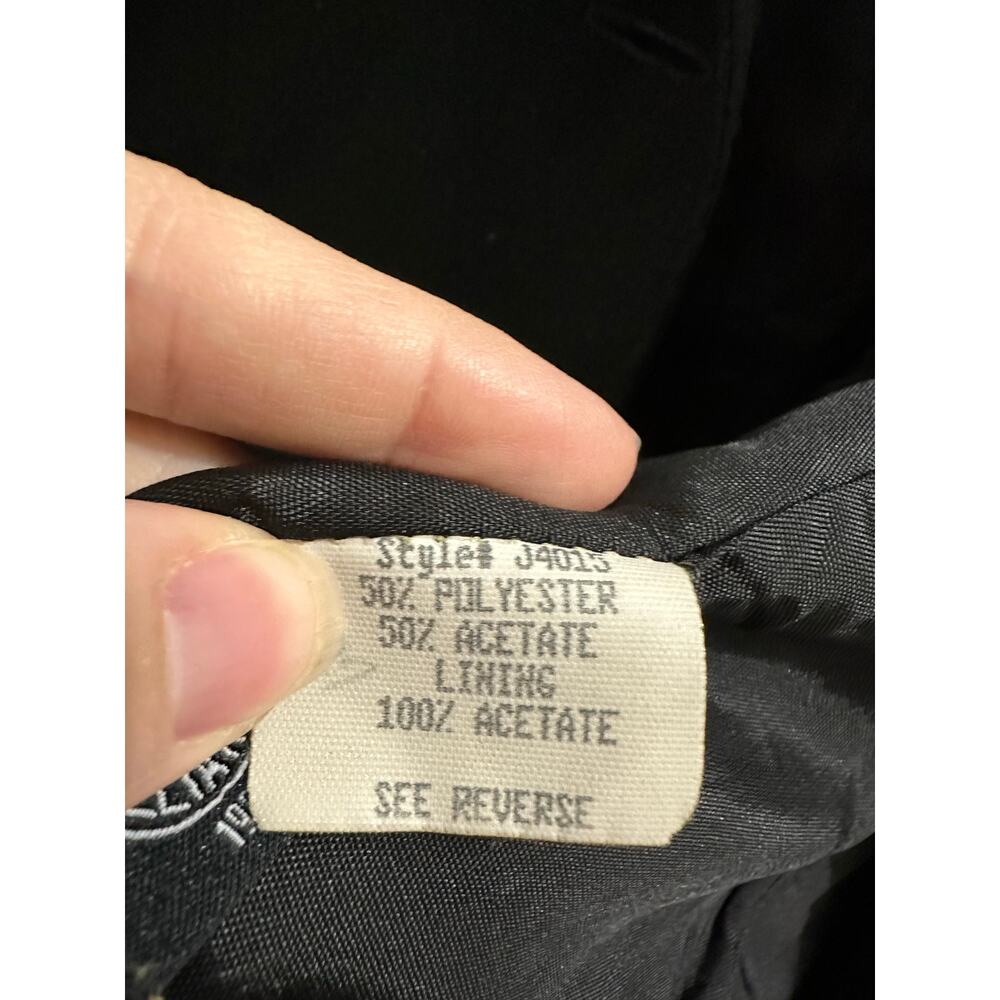 VINTAGE Laundry by Shelli Segal Long Black Blazer Womens Suit Jacket EUC ! - Picture 8 of 9